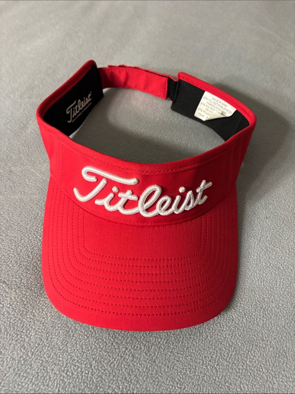 Titleist Red Embroidered Golf Visor